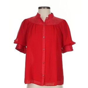 Short sleeve red top Maeve by Anthropologie size 4 US Medium